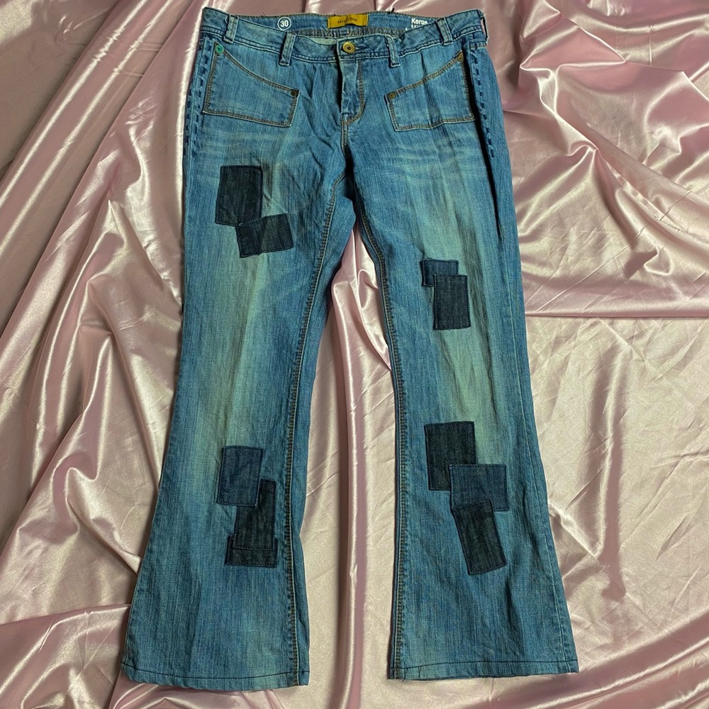 MEK Denim Patchwork Flare jeans size 30